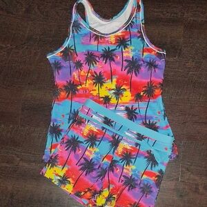 Tropical Sunset Kids Swim Set